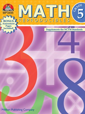 cover image of Math Reproducibles - Grade 5